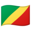 Congo - Brazzaville Flag emoji in Google's design style - Unicode 1F1E8-1F1EC