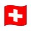 Switzerland Flag emoji in Google's design style - Unicode 1F1E8-1F1ED