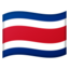 Costa Rica Flag emoji in Google's design style - Unicode 1F1E8-1F1F7