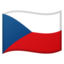 Czechia Flag emoji in Google's design style - Unicode 1F1E8-1F1FF