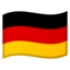 Germany Flag emoji in Google's design style - Unicode 1F1E9-1F1EA