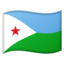 Djibouti Flag emoji in Google's design style - Unicode 1F1E9-1F1EF