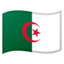 Algeria Flag emoji in Google's design style - Unicode 1F1E9-1F1FF