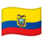 Ecuador Flag emoji in Google's design style - Unicode 1F1EA-1F1E8