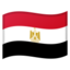 Egypt Flag emoji in Google's design style - Unicode 1F1EA-1F1EC