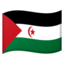 Western Sahara Flag emoji in Google's design style - Unicode 1F1EA-1F1ED