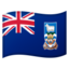 Falkland Islands Flag emoji in Google's design style - Unicode 1F1EB-1F1F0