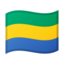 Gabon Flag emoji in Google's design style - Unicode 1F1EC-1F1E6