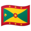 Grenada Flag emoji in Google's design style - Unicode 1F1EC-1F1E9