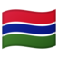 Gambia Flag emoji in Google's design style - Unicode 1F1EC-1F1F2