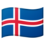 Iceland Flag emoji in Google's design style - Unicode 1F1EE-1F1F8