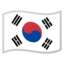 South Korea Flag emoji in Google's design style - Unicode 1F1F0-1F1F7