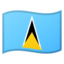 St. Lucia Flag emoji in Google's design style - Unicode 1F1F1-1F1E8