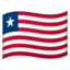 Liberia Flag emoji in Google's design style - Unicode 1F1F1-1F1F7