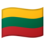 Lithuania Flag emoji in Google's design style - Unicode 1F1F1-1F1F9