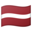 Latvia Flag emoji in Google's design style - Unicode 1F1F1-1F1FB