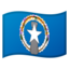 Northern Mariana Islands Flag emoji in Google's design style - Unicode 1F1F2-1F1F5