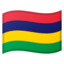 Mauritius Flag emoji in Google's design style - Unicode 1F1F2-1F1FA