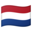 Netherlands Flag emoji in Google's design style - Unicode 1F1F3-1F1F1