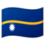 Nauru Flag emoji in Google's design style - Unicode 1F1F3-1F1F7