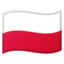 Poland Flag emoji in Google's design style - Unicode 1F1F5-1F1F1