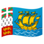 St. Pierre & Miquelon Flag emoji in Google's design style - Unicode 1F1F5-1F1F2