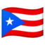 Puerto Rico Flag emoji in Google's design style - Unicode 1F1F5-1F1F7