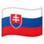 Slovakia Flag emoji in Google's design style - Unicode 1F1F8-1F1F0