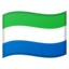 Sierra Leone Flag emoji in Google's design style - Unicode 1F1F8-1F1F1