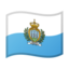 San Marino Flag emoji in Google's design style - Unicode 1F1F8-1F1F2