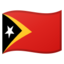 Timor-Leste Flag emoji in Google's design style - Unicode 1F1F9-1F1F1