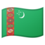 Turkmenistan Flag emoji in Google's design style - Unicode 1F1F9-1F1F2