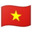 Vietnam Flag emoji in Google's design style - Unicode 1F1FB-1F1F3