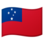 Samoa Flag emoji in Google's design style - Unicode 1F1FC-1F1F8