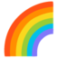 RAINBOW emoji in Google's design style - Unicode 1F308