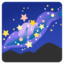 MILKY WAY emoji in Google's design style - Unicode 1F30C