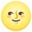 FULL MOON WITH FACE emoji in Google's design style - Unicode 1F31D