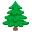 EVERGREEN TREE emoji in Google's design style - Unicode 1F332