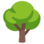 DECIDUOUS TREE emoji in Google's design style - Unicode 1F333