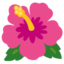 HIBISCUS emoji in Google's design style - Unicode 1F33A