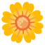 BLOSSOM emoji in Google's design style - Unicode 1F33C