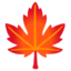 MAPLE LEAF emoji in Google's design style - Unicode 1F341