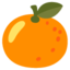 TANGERINE emoji in Google's design style - Unicode 1F34A