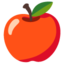 RED APPLE emoji in Google's design style - Unicode 1F34E