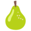 PEAR emoji in Google's design style - Unicode 1F350