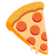 SLICE OF PIZZA emoji in Google's design style - Unicode 1F355