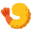 FRIED SHRIMP emoji in Google's design style - Unicode 1F364