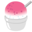 SHAVED ICE emoji in Google's design style - Unicode 1F367