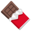 CHOCOLATE BAR emoji in Google's design style - Unicode 1F36B