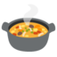 POT OF FOOD emoji in Google's design style - Unicode 1F372